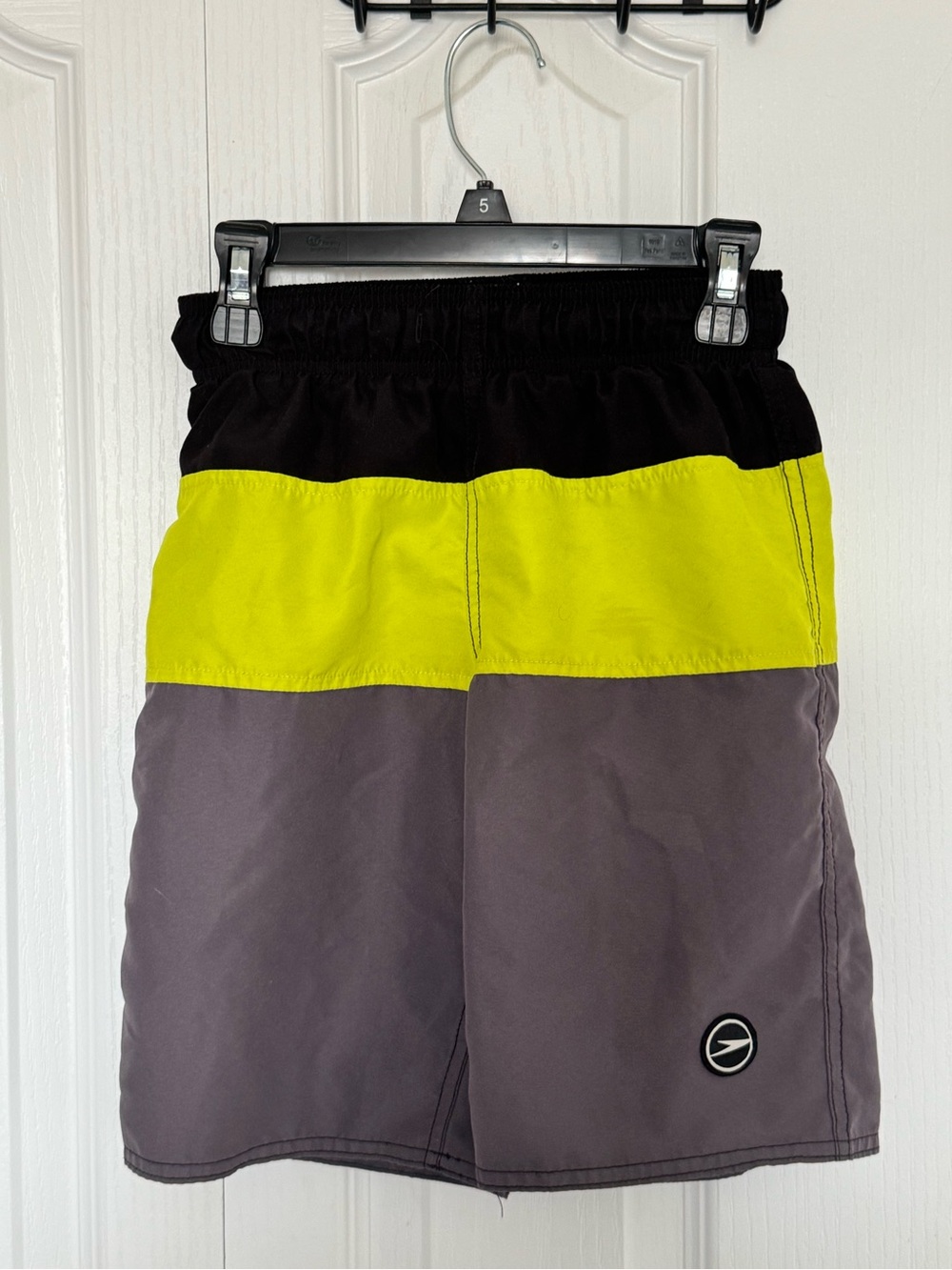 Speedo Boys Swim Shorts Size M 7/8 Color Block